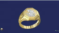 Saint George ring 3D print model