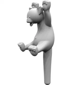 Scared Red Panda toy 3d-print 3D print model