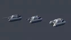 Sci-Fi Tanks for 28mm wargames 3D print model