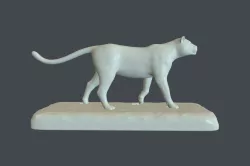 Sculpture of panther - for 3d print 3D print model