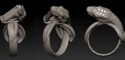 Snake Ring  3D print model