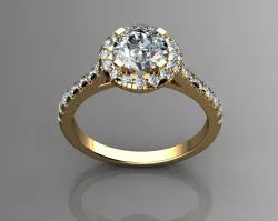 Solitaire Rings 3D print model
