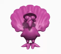Thanksgiving Turkey Toon 3D print model