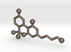 THC - Molecules 3D print model
