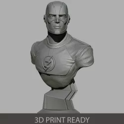 The Flash Bust 3D print model