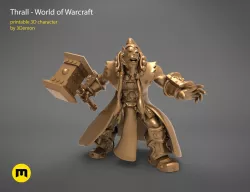 Thrall  World of Warcraft  3D print model
