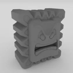 Thwomp Super mario bros 3D print model