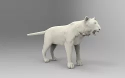 Tiger 3D Printable  3D print model