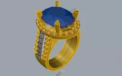 TJO 42 Diamond Ring  3D print model
