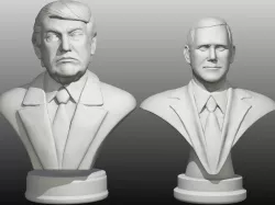 Trump Pence pack 3D print model