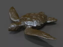 Turtle Statue 3D print model