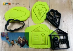 UP themed cutters House balloon cloud 3D print model