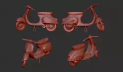 Vespa 50s 3D print model