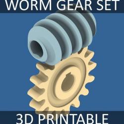 Free STL file Worm Gear Boxes 1:10/1:15/1:20 🪱・3D printable