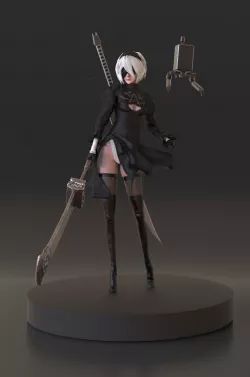 Yorha 2B from Nier Automata 3D print model