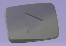 Youtube Button 3D print model