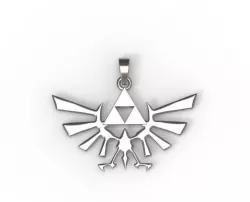 0555 The Legend of Zelda Pendant 3D print model