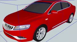 2015 GeelyBoru iGC9 Lower Poly 3D print model