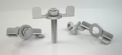 3d Bolt and Nut model 002 Original Sizes Clear Model 3D print  3D print model