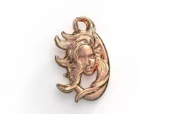 3d Printable Woman Pendant 3D print model