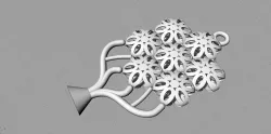 3d printed flower snow flake look alike 3D print model