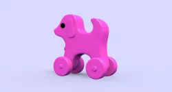 3D printing dog 3D print model