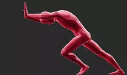A Man Breaking The Door 3D print model