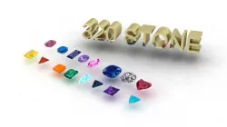 a Package of 320 Stones all shapes and sizes diamonds and gems 3D print model