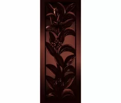 A plant with flowers in the frame bas relief for CNC 3D print model