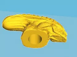 Alien pencil figure 3D print model