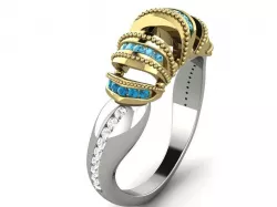 Alien Ring 3D print model