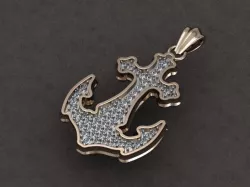 Anchor pendant 3D print model
