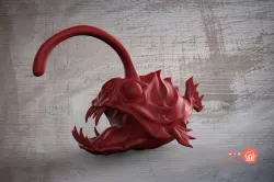 Angler fish toy 3D print model