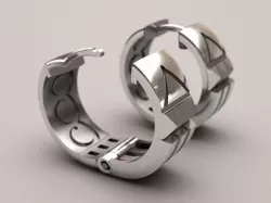 Atlantis earrings  3D print model