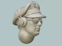 B-17 Pilot Head 3D print model