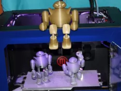 Baburu, The bubble bot - Robot action figure (1 piece print)