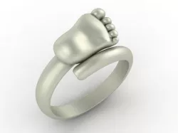 Baby foot rings 3D print model 3D print model