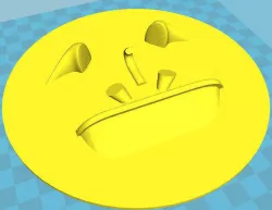 Bathroom funny logo 3D print model