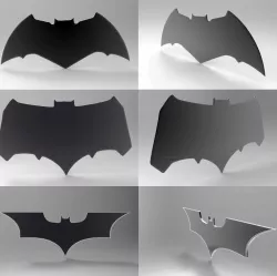 Batman symbols bundle 3D print model