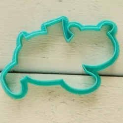 Bear with scarf cookie cutter for professional 3D print model