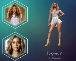 Beyonce 3D Model ready for 3d print 3D print model