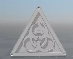 Biohazard logo 3D print model