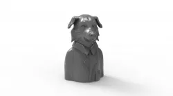 Border Collie Pandemic Researcher 3D print model