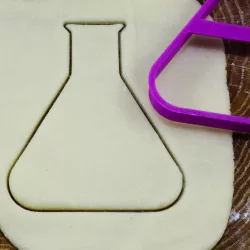 Bottles for experiments cookie cutter for professional 3D print model