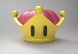 Bowsette crown 3D print model