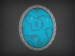 Brooch Cabochon Frame 1 3D print model
