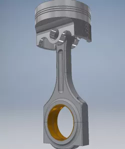 Car Engine Piston 3D print model