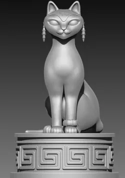 Cat Queen 3D print model