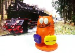 Cat with bags 3D print model