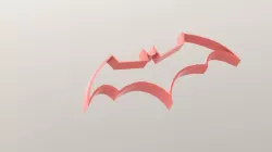 Cookie cutters Batman logo 3d print model 3D print model